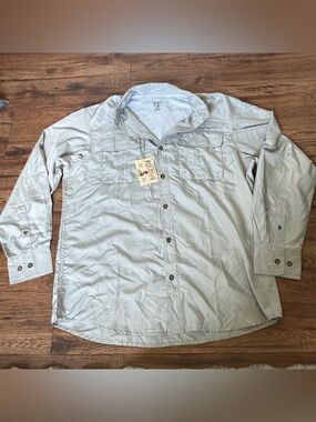 Red Head Men’s Tourney Trail Long Sleeve Button-Up Shirt NEW Large Outdoor